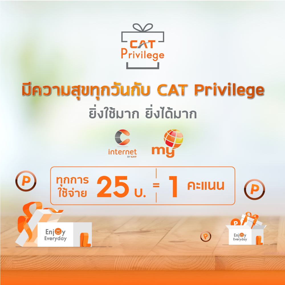 มีความสุขทุกวันกับ CAT Privilege